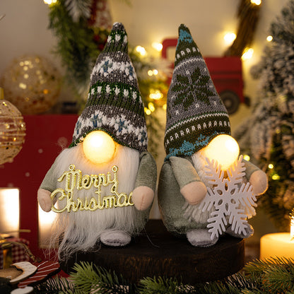 Set of 2 Illuminated Christmas Gnomes