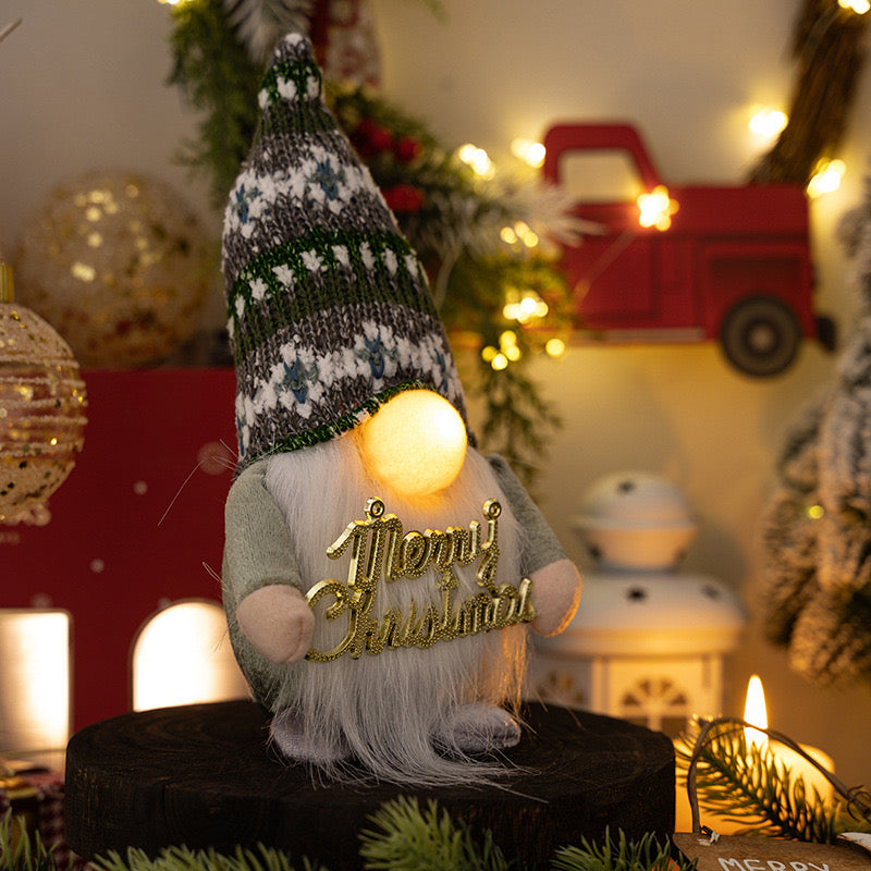 Set of 2 Illuminated Christmas Gnomes