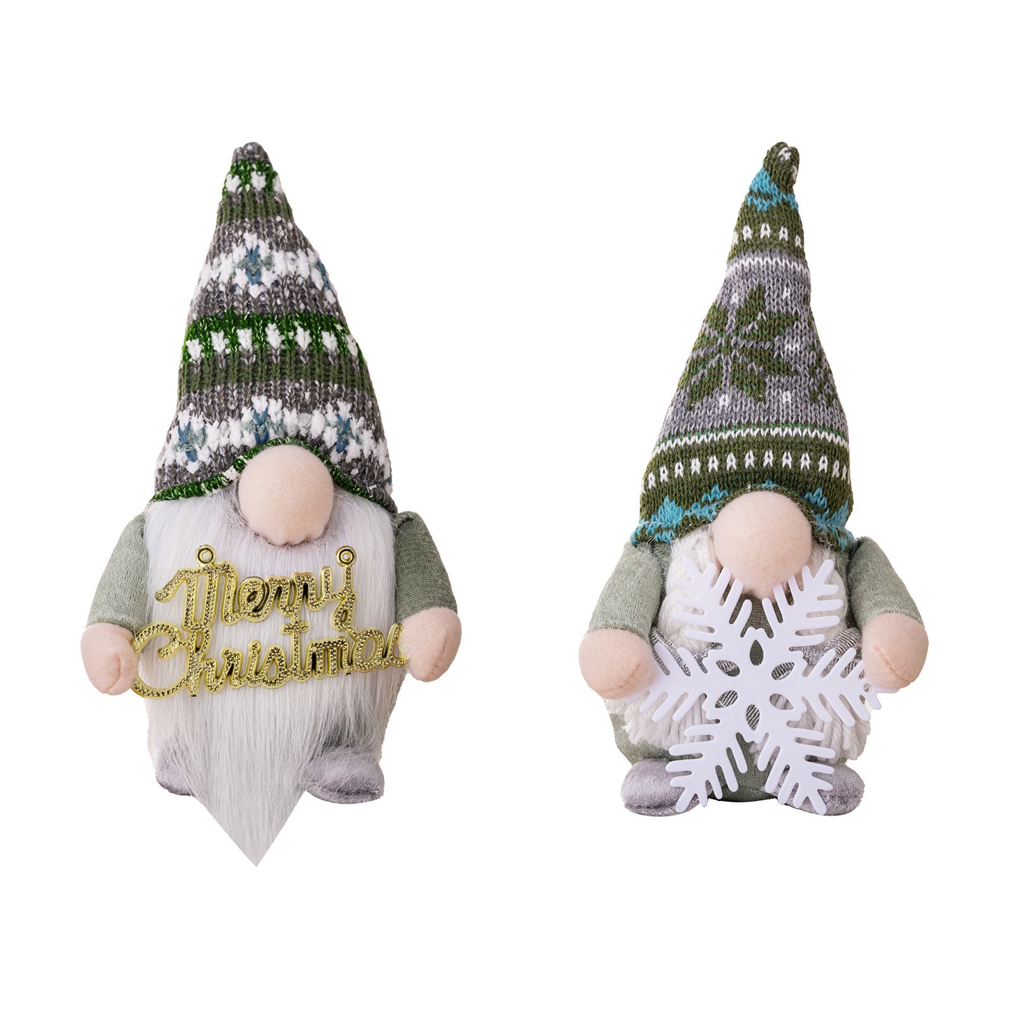 Set of 2 Illuminated Christmas Gnomes