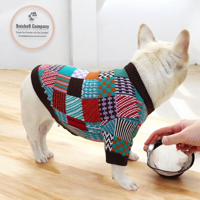 Patchwork Dog Jumper